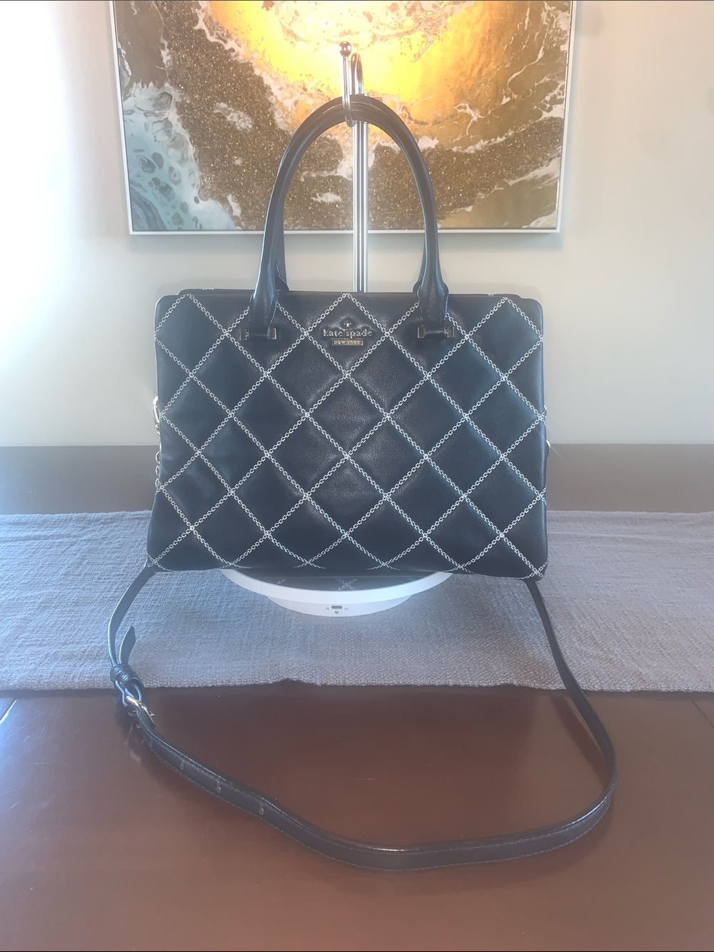 Kate Spade Emerson Place quilted Phoebe EUC